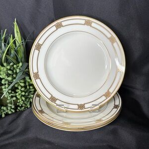 Set of 3 Gorham Masterpiece Collection Triomphe fine china salad/ dessert plates